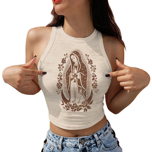 Imagen de Chaleco femenino 3D Virgen de Guadalupe
