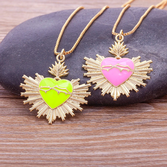 Imagen de Collar con medalla del Sagrado Corazón