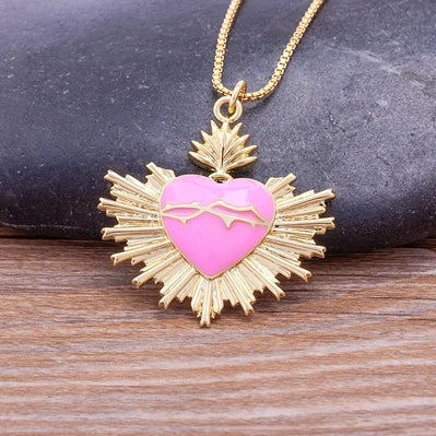 Imagen de Collar con medalla del Sagrado Corazón