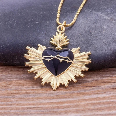 Imagen de Collar con medalla del Sagrado Corazón