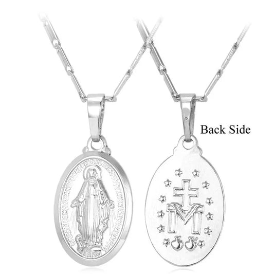 Imagen de Collar con colgante de la Virgen María