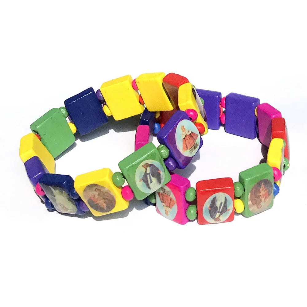 Imagen de Collar con crucifijo y cuentas de rosario para niños