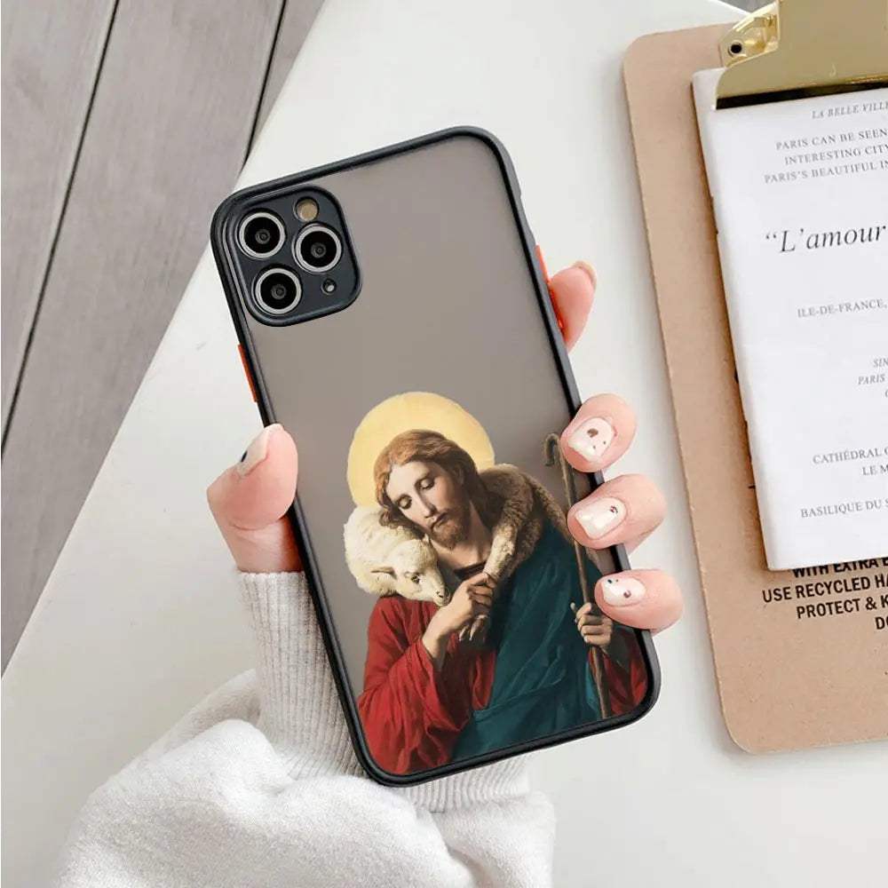 Imagen de Funda de silicona para iPhone con diseño de Jesús
