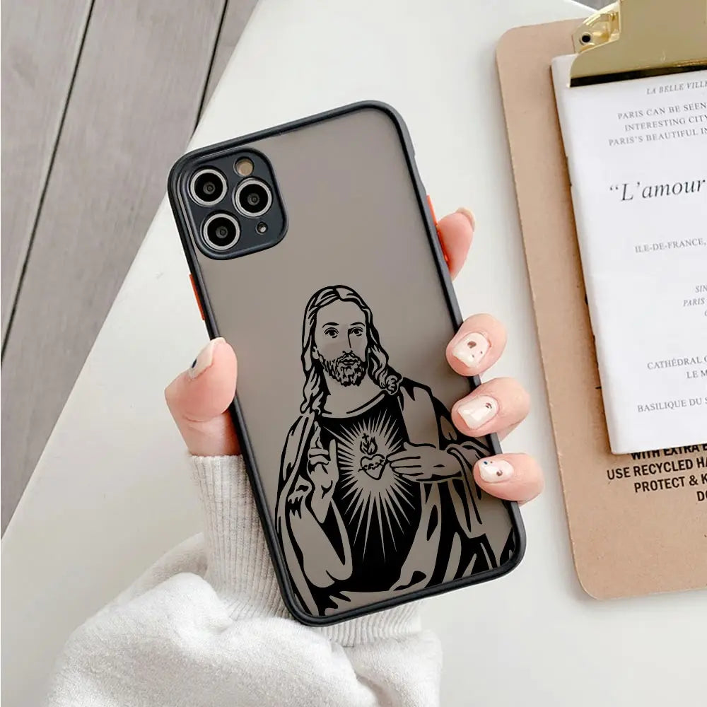 Imagen de Funda de silicona para iPhone con diseño de Jesús