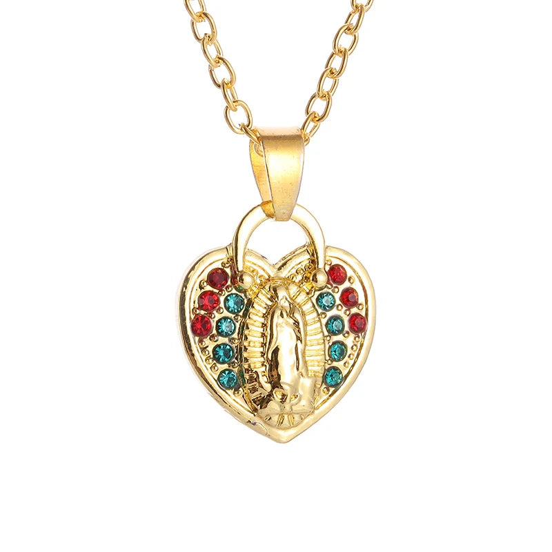 Imagen de Collar con colgante de la Virgen María