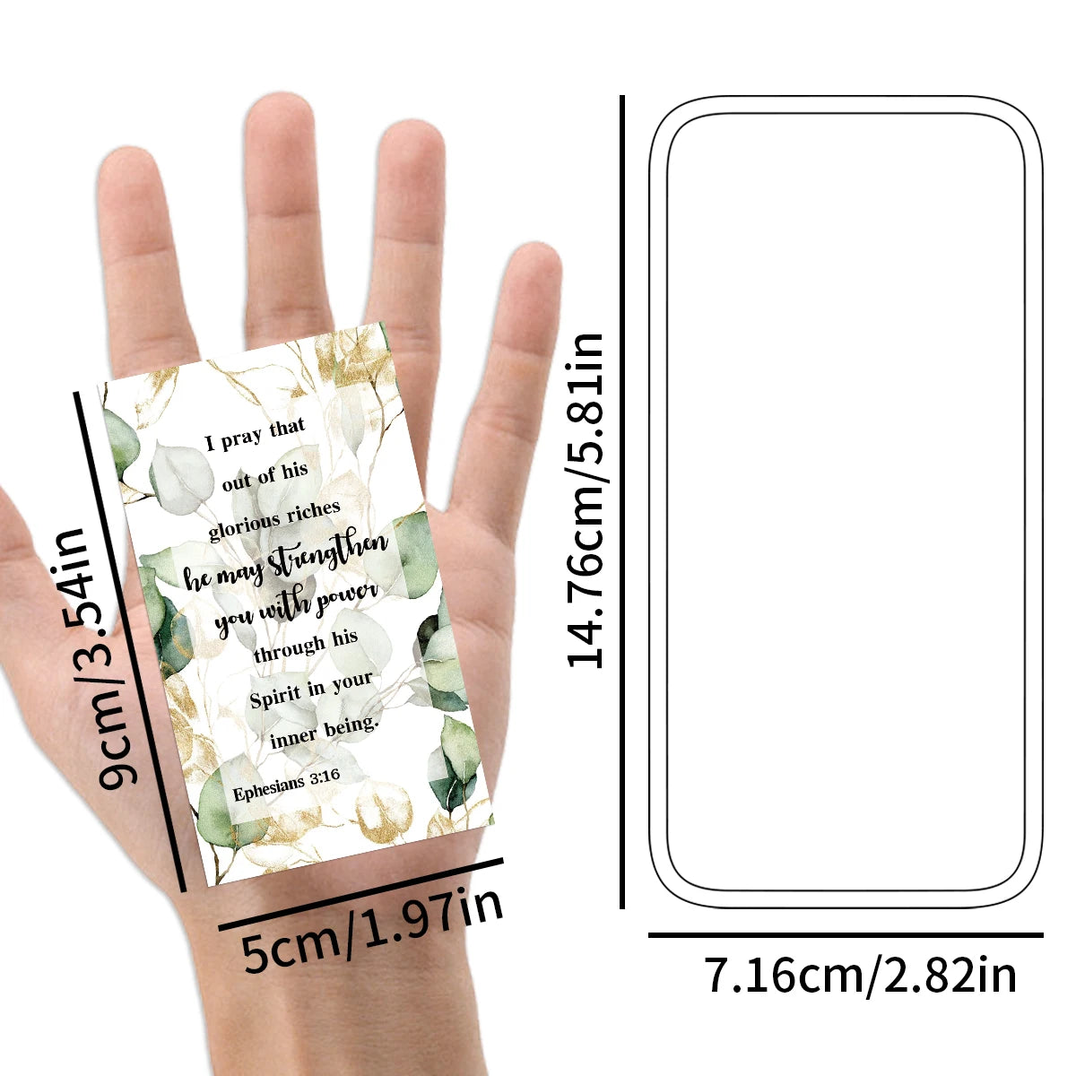 Imagen de 60 tarjetas de versículos bíblicos inspiradoras (inglés)