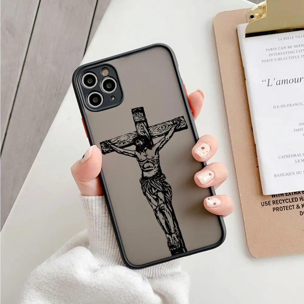 Imagen de Funda de silicona para iPhone con diseño de Jesús