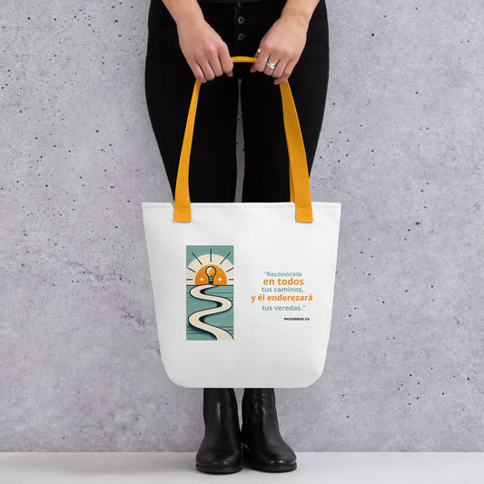 Imagen de Bolsa con cita de Proverbios 3:6