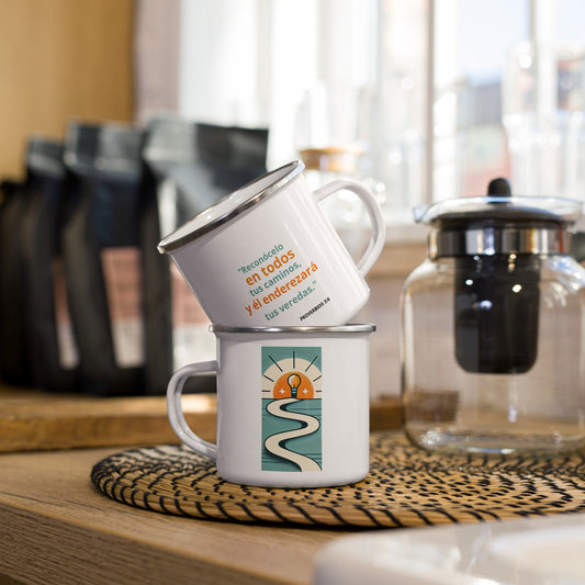 Imagen de Taza esmaltada con Proverbios 3:6